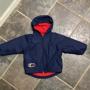 Small Steps Fleece Lined Hooded Zip Up Coat Size 3T